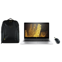 Refurbished HP EliteBook 850 G5 Ultrabook 15.6 Inch Laptop with Laptop Backpack and Genius NX-7000 Wireless Mouse Black
