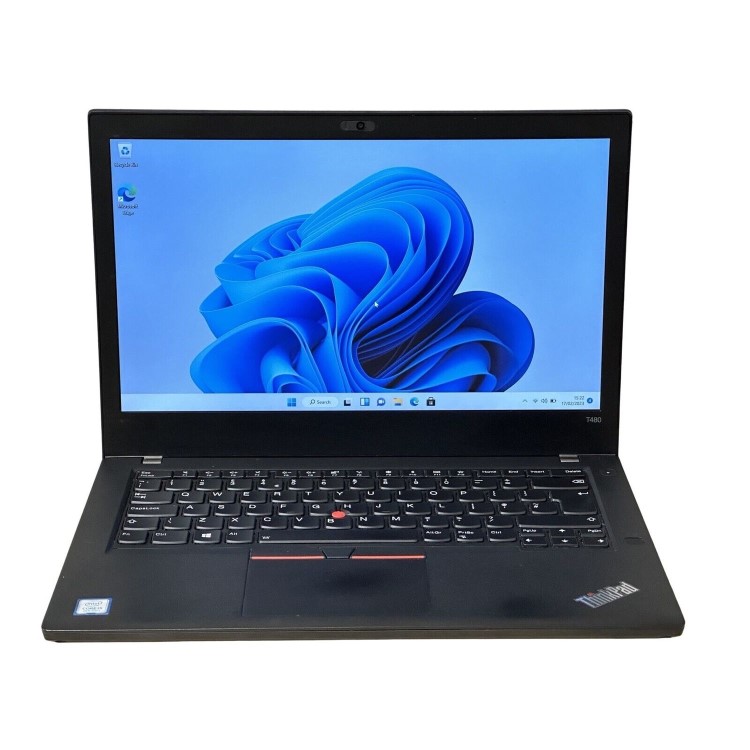 Refurbished Lenovo ThinkPad T480 Intel Core i5 8th gen 16GB RAM 256GB SSD 14 Inch Windows 11 Pro Laptop