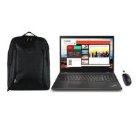 Refurbished Lenovo ThinkPad T580 15.6" Laptop with Laptop Backpack and Genius NX-7000 Wireless Mouse Black
