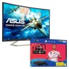 ASUS VA326HR 32&quot; Full HD 144Hz Curved Monitor with Sony PS4 500GB FIFA 20  + Dual Shock Controller Bundle