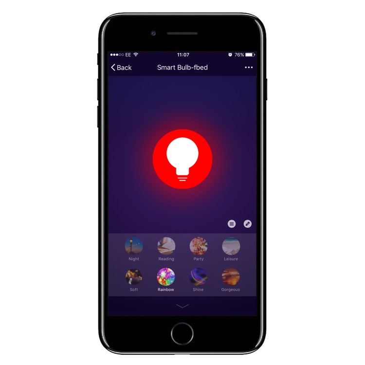 electriQ Smart dimmable colour Wifi Bulb with GU10 short spotlight fitting - 5 Pack