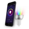 electriQ Smart dimmable colour Wifi Bulb with MR16 short spotlight fitting - 3 Pack