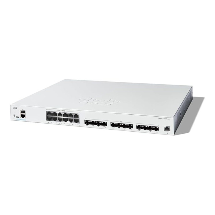 Cisco Catalyst 1300 Series 1300 24-Port Gigabit PoE+ SFP+ Smart Managed L3 Rack-mountable Switch 195W