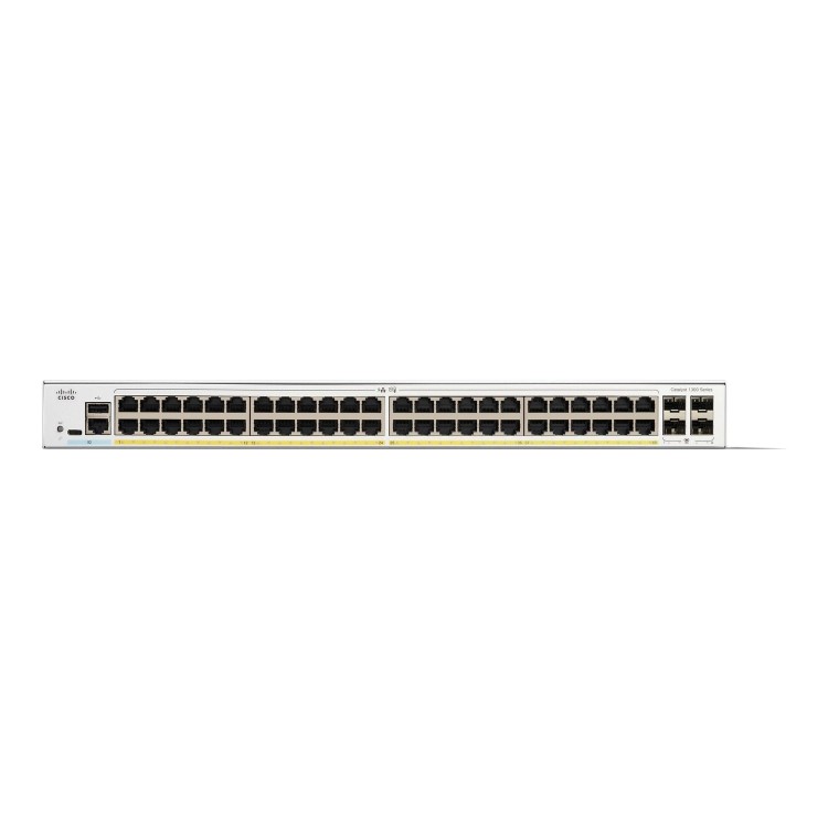 Cisco Catalyst 1300-48FP-4G 48-Port Gigabit PoE L3 Rack-mountable Managed Switch