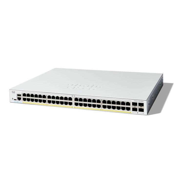 Cisco Catalyst 1300-48FP-4G 48-Port Gigabit PoE L3 Rack-mountable Managed Switch