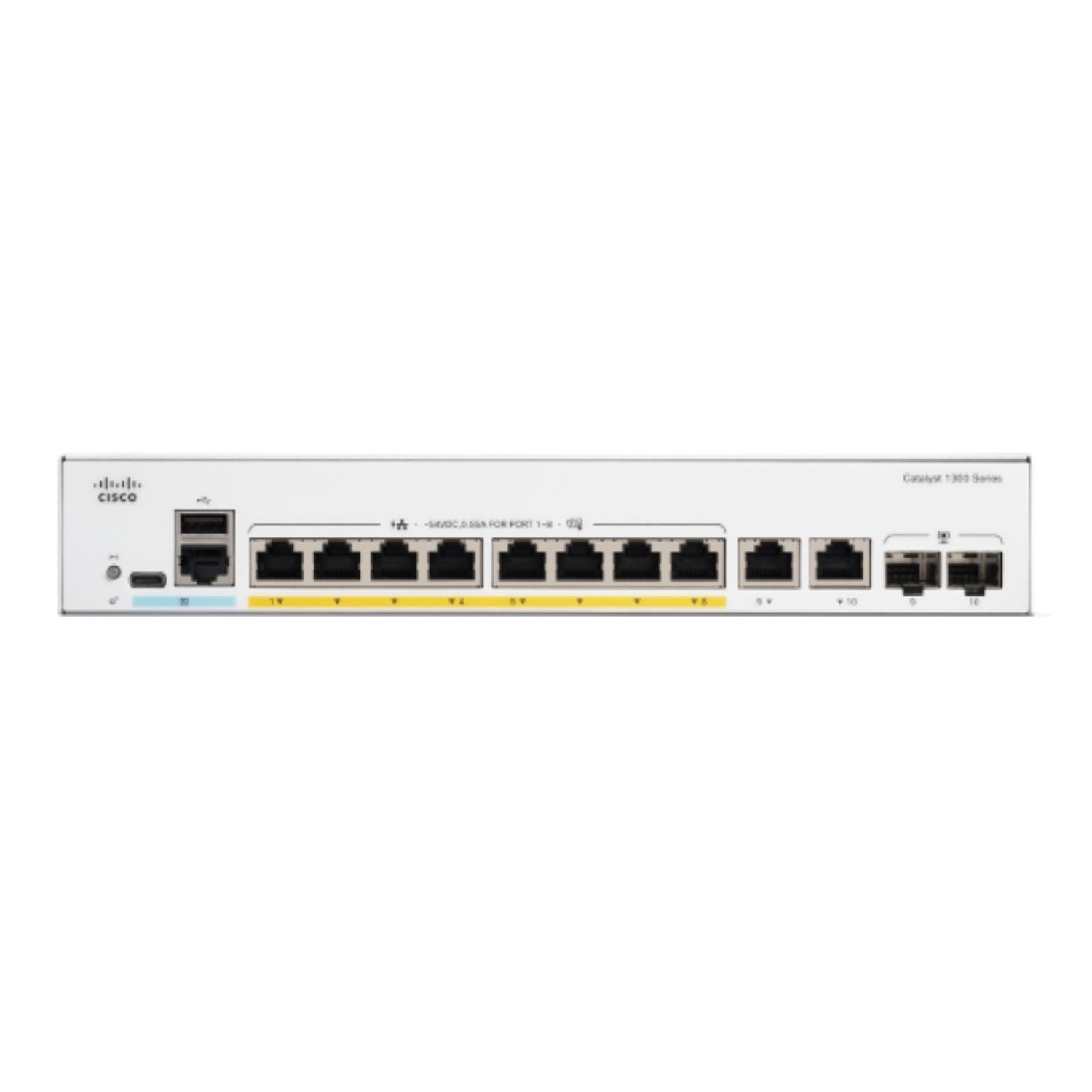 Catalyst 1300 8 port Gigabit Ethernet PoE L3 Rack mountable Managed Switch