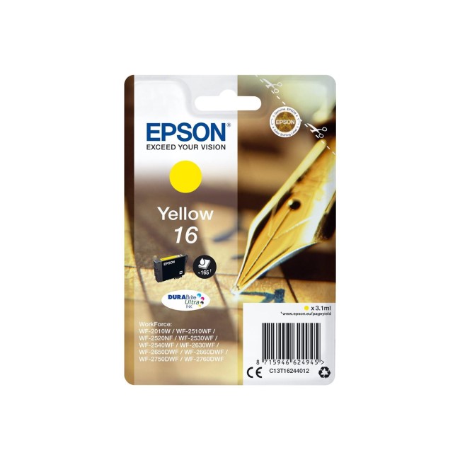 Epson T162440 16 Series Yellow Ink