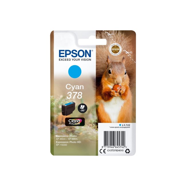 EPSON 378 Cyan Ink Cartridge