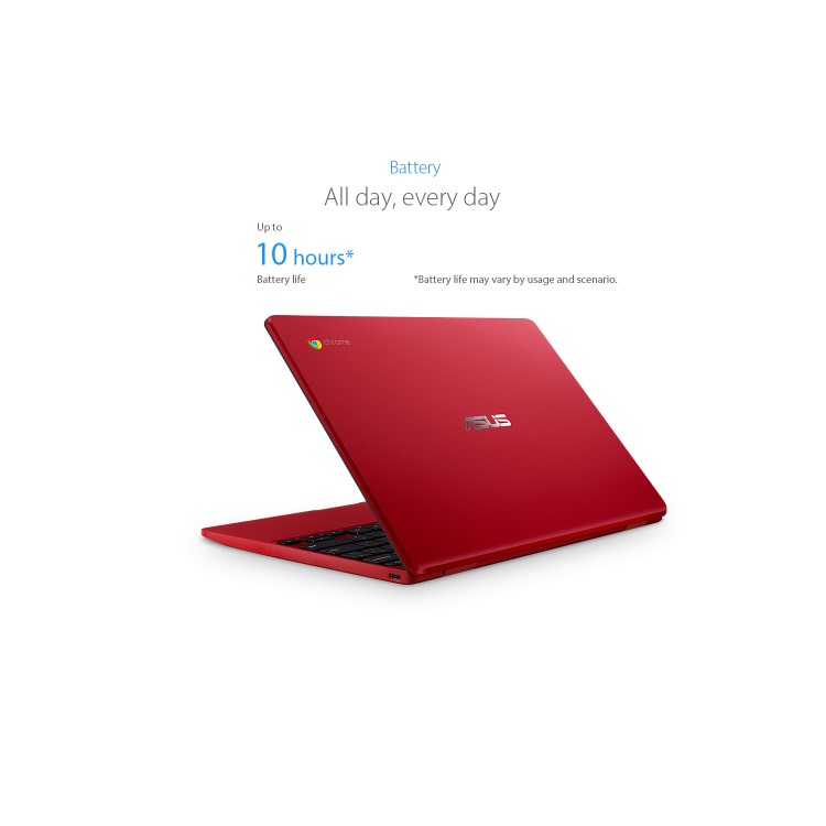 Asus C223NA Intel Celeron N3350 4GB 32GB eMMC 11.6 Inch Chrome OS Chromebook - Red