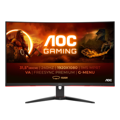 AOC C27G2ZE/BK 27" Full HD 240Hz Curved Gaming Monitor