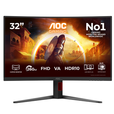 AOC G4 C32G4Z 32" VA Full HD 260Hz 0.3ms Curved Gaming Monitor