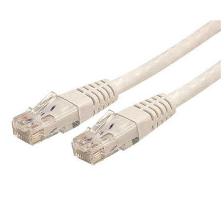 StarTech.com 7 ft Cat 6 White Molded RJ45 UTP Gigabit Cat6 Patch Cable - 7ft Patch Cord