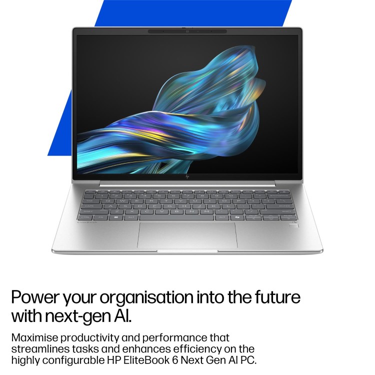 HP EliteBook 6 G1q Next Gen AI Qualcomm Snapdragon X 16GB RAM 512GB SSD 14 Inch Windows 11 Pro Copilot+ Laptop