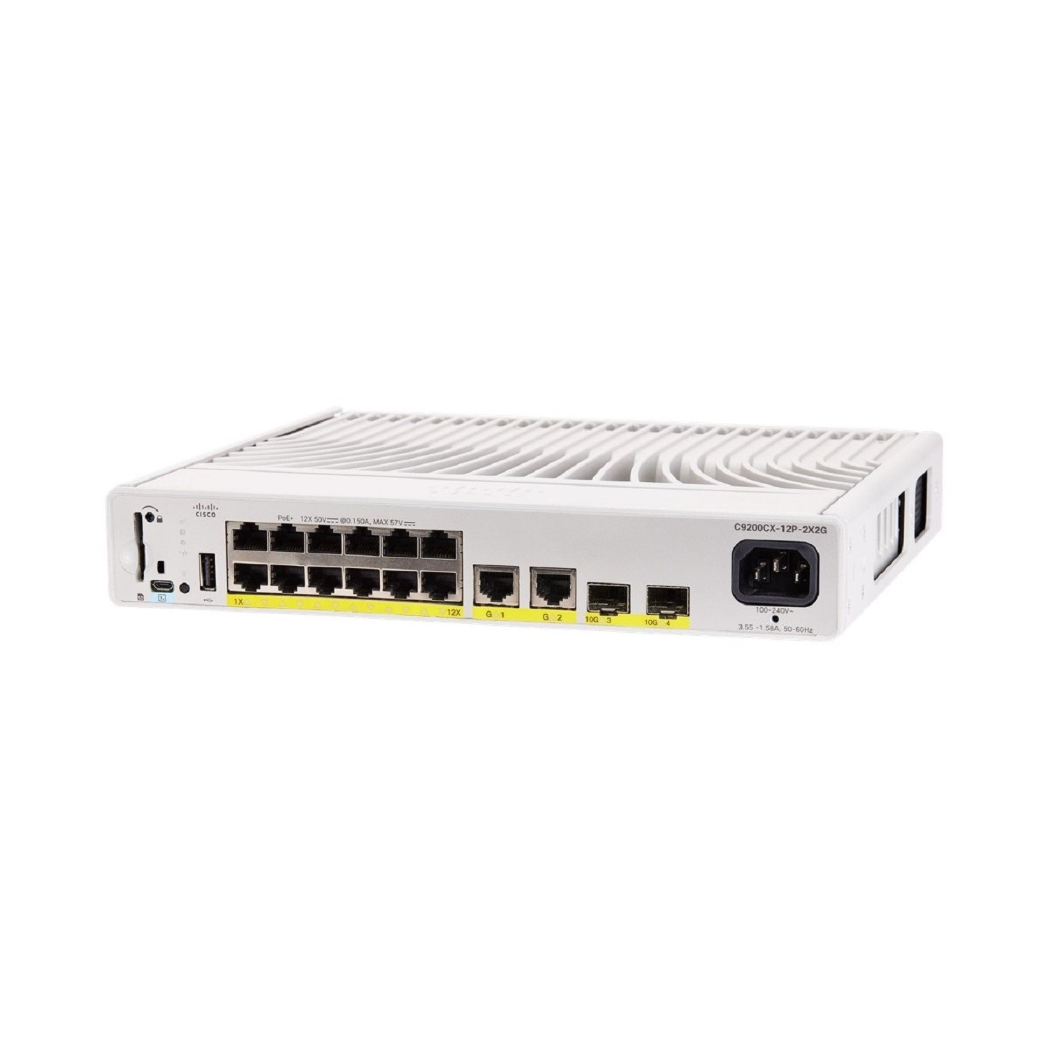 Catalyst C9200CX 12P 2X2G 12 Port PoE+ Rack mountable Managed Switch
