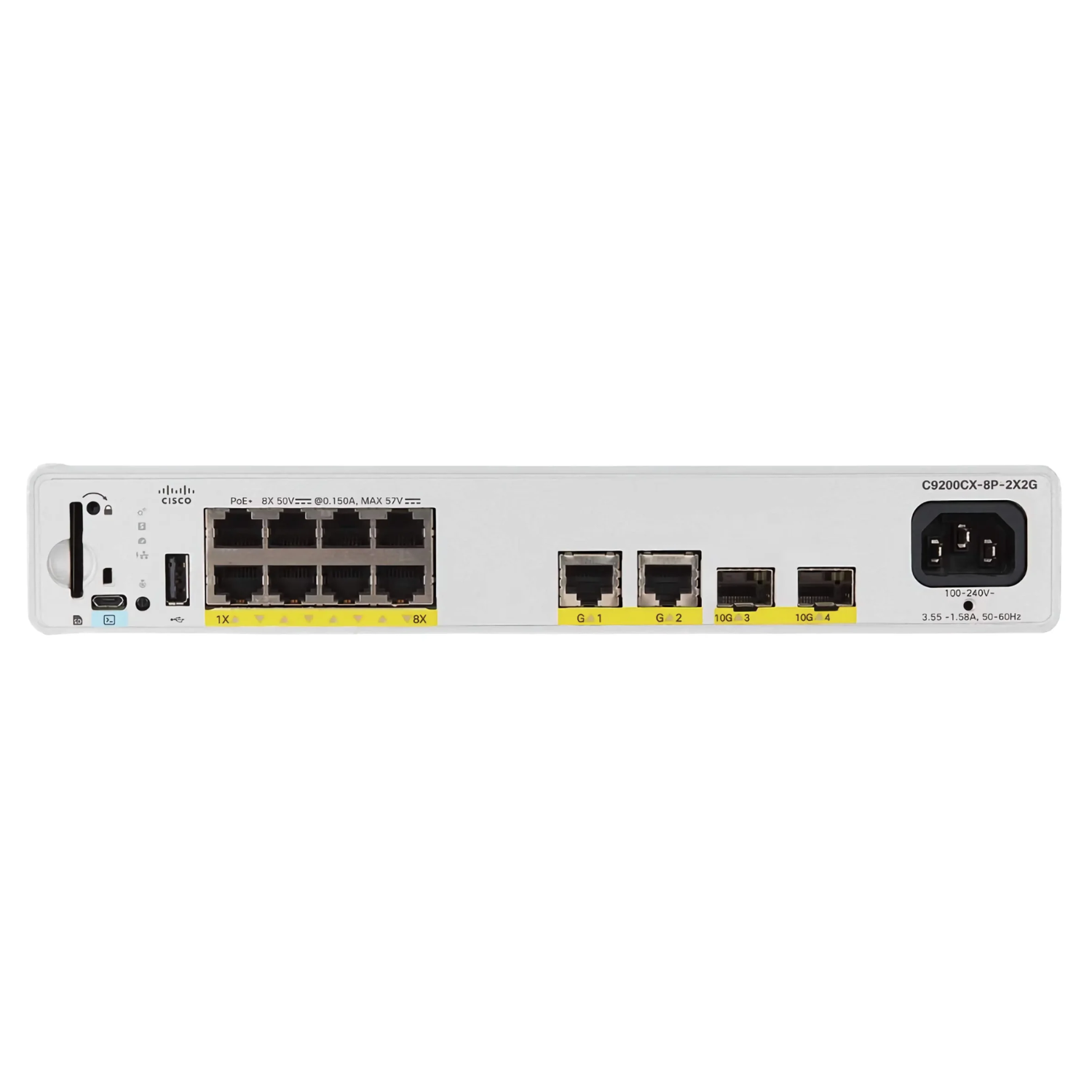 Cisco Catalyst 9200Cx 8-Port Poe+ Rack-Mountable Managed Switch, Laptops Direct - C9200CX-8P-2X2G-E