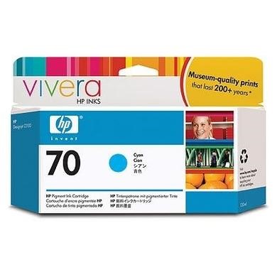 Image of HP 70 130-ml Cyan DesignJet Ink Cartridge C9452A