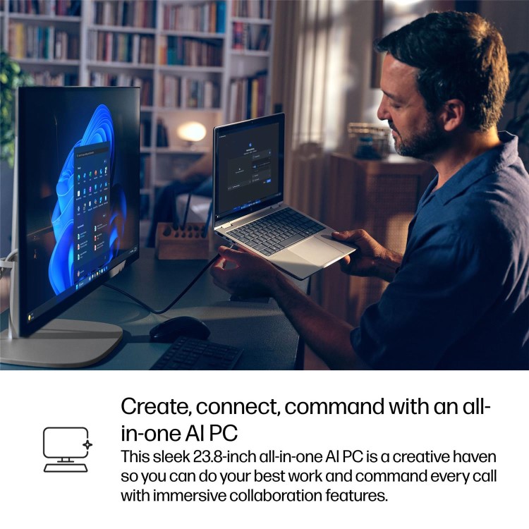 EliteStudio 8 All-in-One G1i 23.8 inch Desktop AI PC, 23.8", Windows 11 Pro, Intel Core™ Ultra 5, 16GB RAM, 512GB SSD, FHD