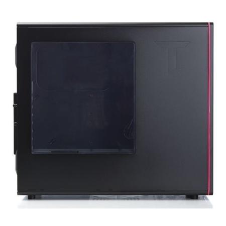 Riotoro CR480 Mid Tower ATX Case - Black & Red