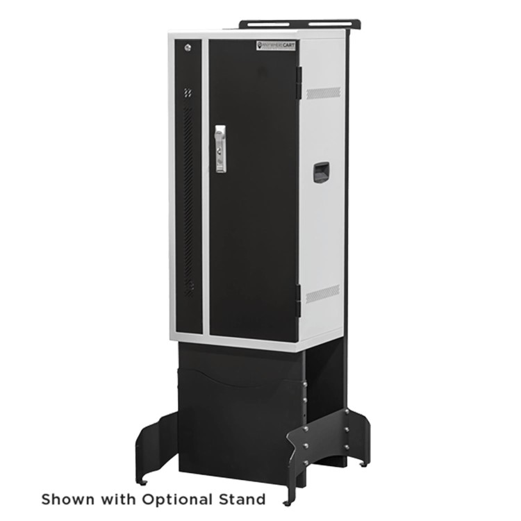 Power Technologies AC-VERT-24 Single Door 24 Chromebooks or Tablets up to 14" Charging Trolley