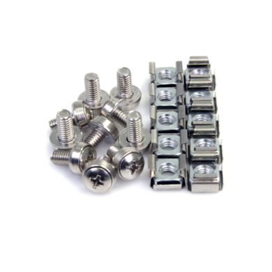100 Pkg M6 Mounting Screws Cage Nuts Server Rack Ca