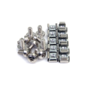 CABSCREWM6 50 Sets M6 Mounting Screws and Nuts for Server Rack Cabinet