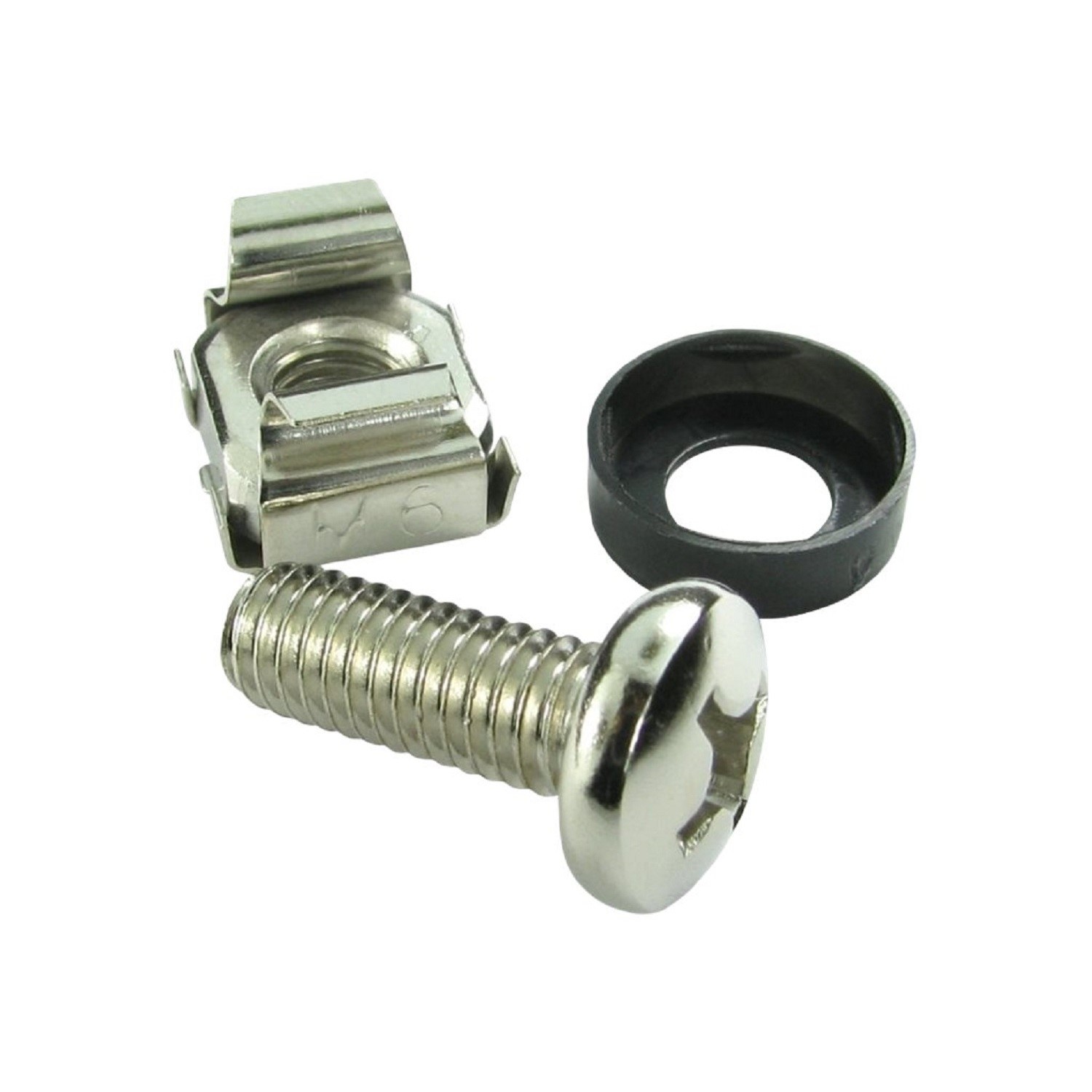 Pack 10 M6 Nickel Cage Nuts