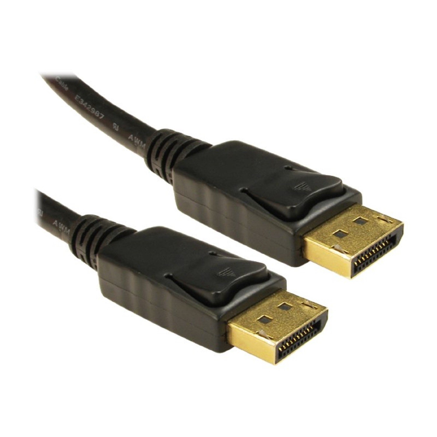 OEM 1 Meter Locking DisplayPort M-M Cable Black