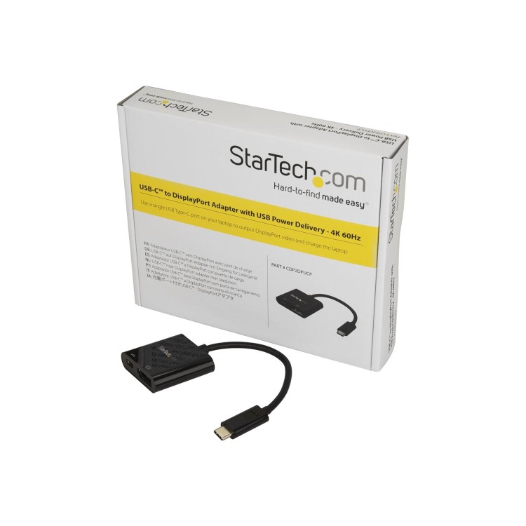 Startech .com USB C to DisplayPort Adapter with USB Power Delivery - 4K 60Hz