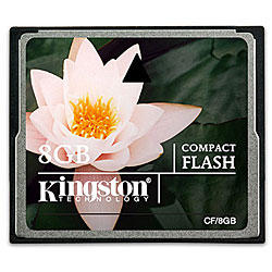 Kingston Standard CompactFlash 8GB Memory Card