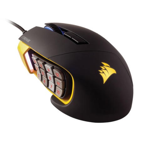 Corsair Scimitar RGB Optical MOBA/MMO Gaming Mouse Laptops Direct