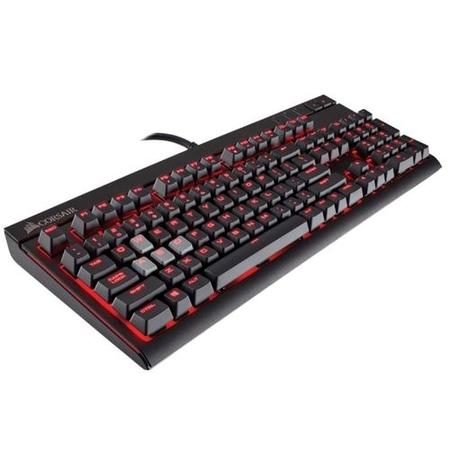 Corsair STRAFE Cherry MX Silent Mechanical Gaming Keyboard with Red LED's