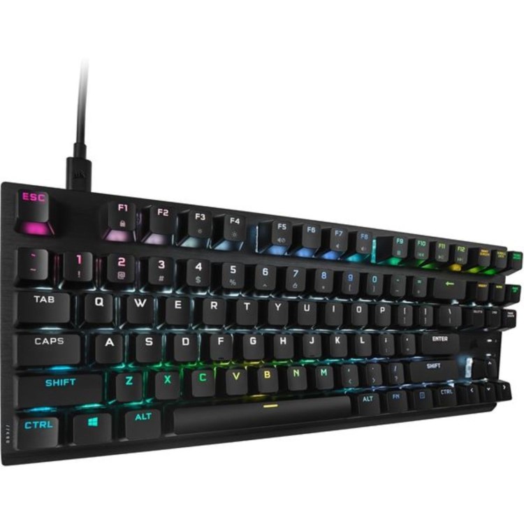 Corsair K60 PRO TKL RGB Mechanical Wired Gaming Keyboard in Black