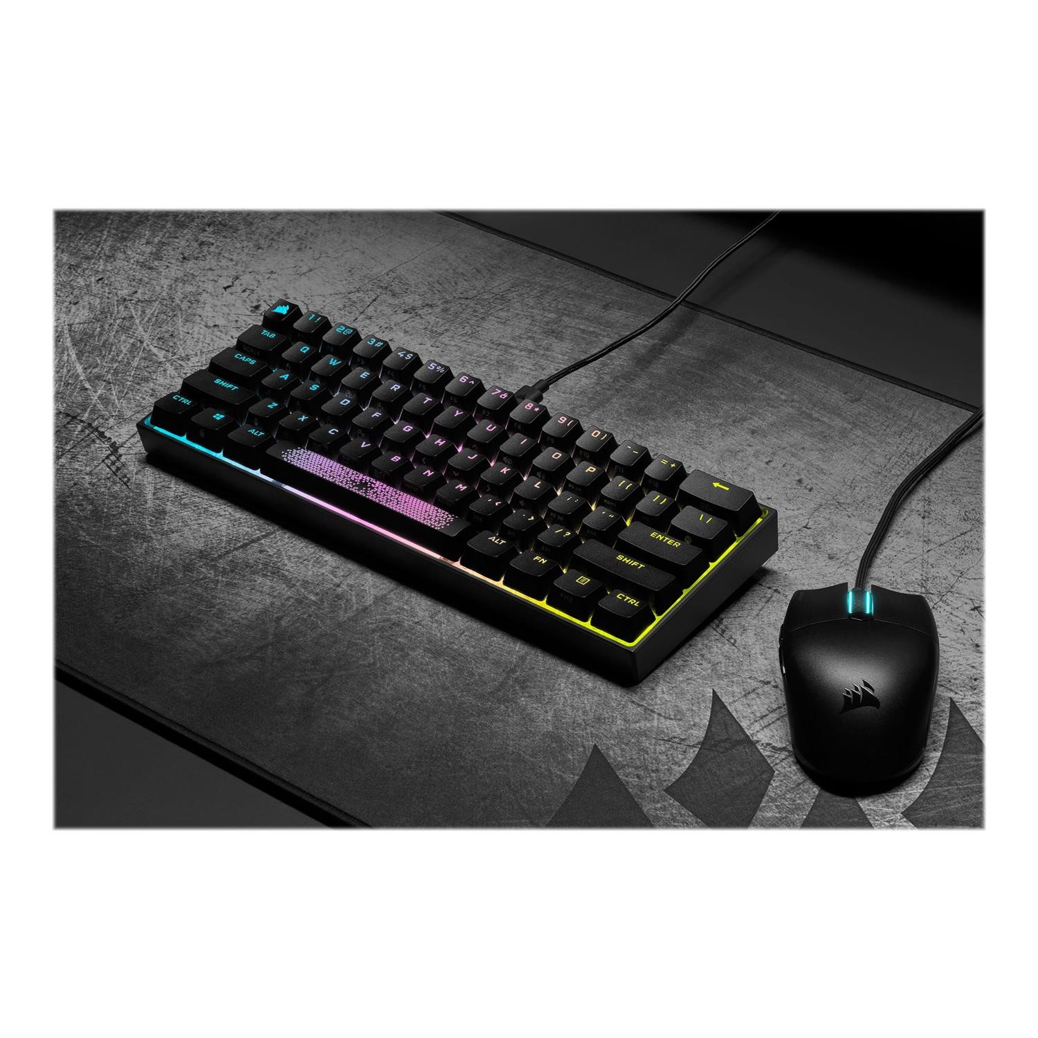 K65 Corsair K65 MINI RGB Wired Mechanical Gaming Keyboard Black - Laptops ...