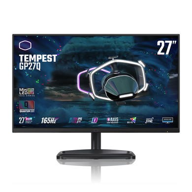 Cooler Master Tempest GP27Q 27" IPS QHD HDR Mini-LED 165Hz 1ms FreeSync/G-Sync Gaming Monitor