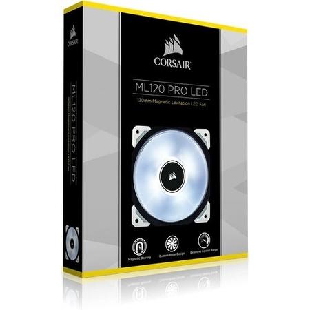 Corsair ML120 PRO LED White 120mm PWM Premium Magnetic Levitation Fan 