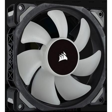 Corsair ML140 PRO RGB LED 140MM PWM Premium Magnetic Levitation Fan - Twin Fan Pack with Lighting Node PRO