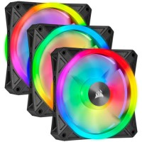 Corsair iCUE QL120 RGB 120mm PWM Triple Fan with Lighting Node CORE