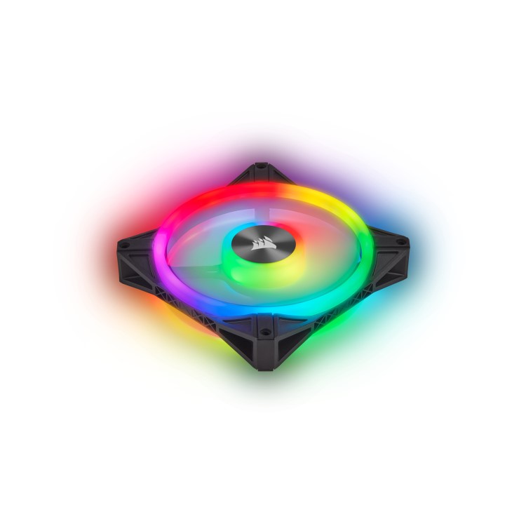Corsair iCUE QL120 RGB 120mm PWM Triple Fan with Lighting Node CORE
