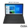CODA 1.2 Intel Celeron N4020 4GB 64GB eMMC 12.5 Inch Windows 10 Laptop  Includes Office 365