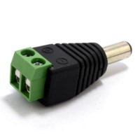 Single 2.1mm DC Power Plug Male