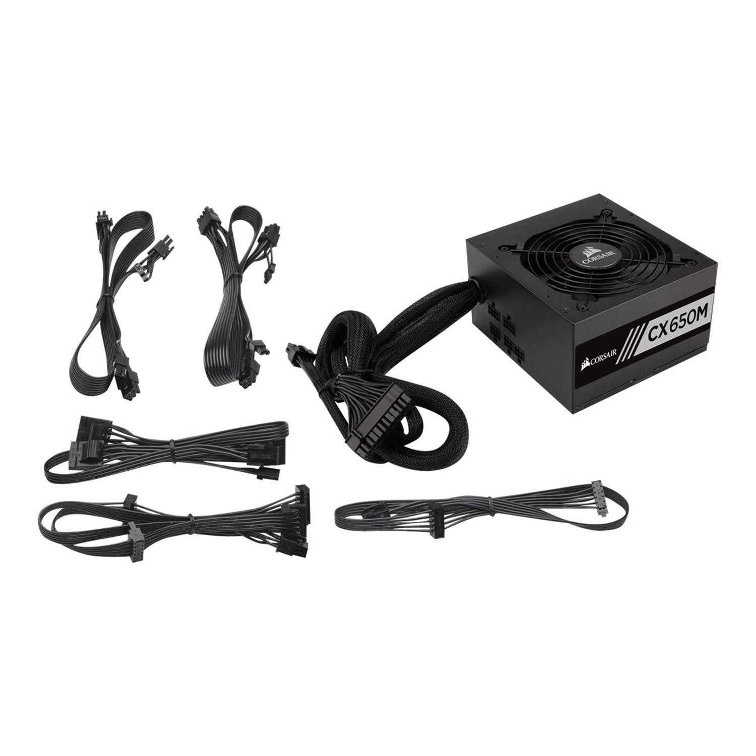 Gnide Med andre band mod Corsair CX 650w SEMI-MODULAR PSU - Laptops Direct