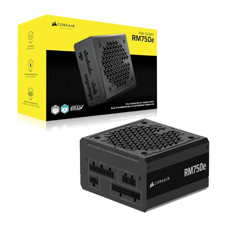 CORSAIR 750W RMe SERIES, RME750E PSU, GOLD CERTIFIED, FULLY MODULAR