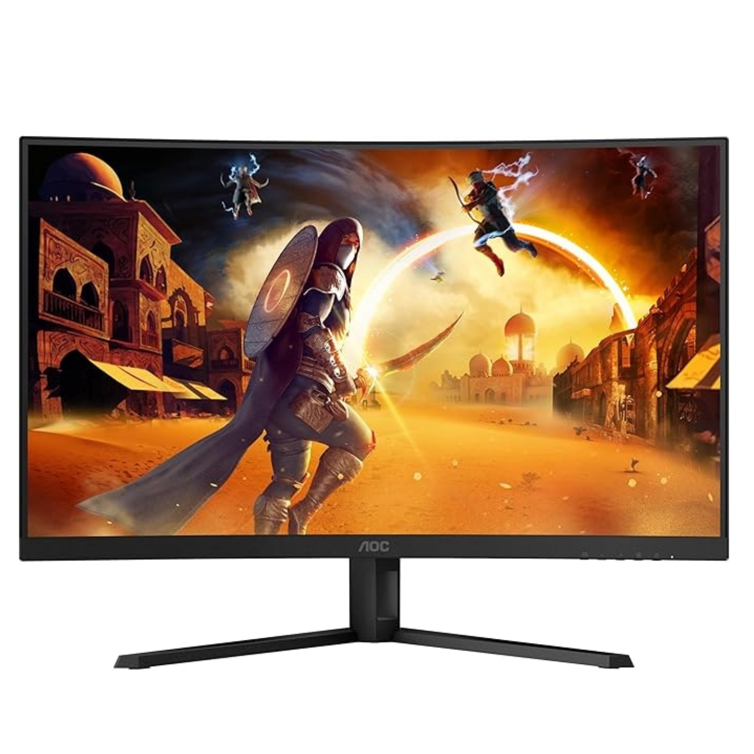 AOC Agon Cq32g4ve 32 Va Qhd 180Hz 0.5Ms Curved Gaming Monitor Black,Grey, Laptops Direct - CQ32G4VE