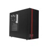 Riotoro CR488 Mid Tower ATX Case with 120mm Red LED Fan