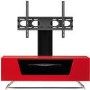 Alphason CRO2-1000BKT-RE Chromium 2 TV Cabinet with Bracket for up to 50" TVs - Red