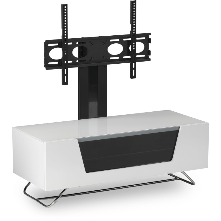 Alphason CRO2-1000BKT-WH Chromium 2 TV Cabinet with Bracket for up to 50" TVs - White 
