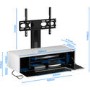 Alphason CRO2-1000BKT-WH Chromium 2 TV Cabinet with Bracket for up to 50" TVs - White 