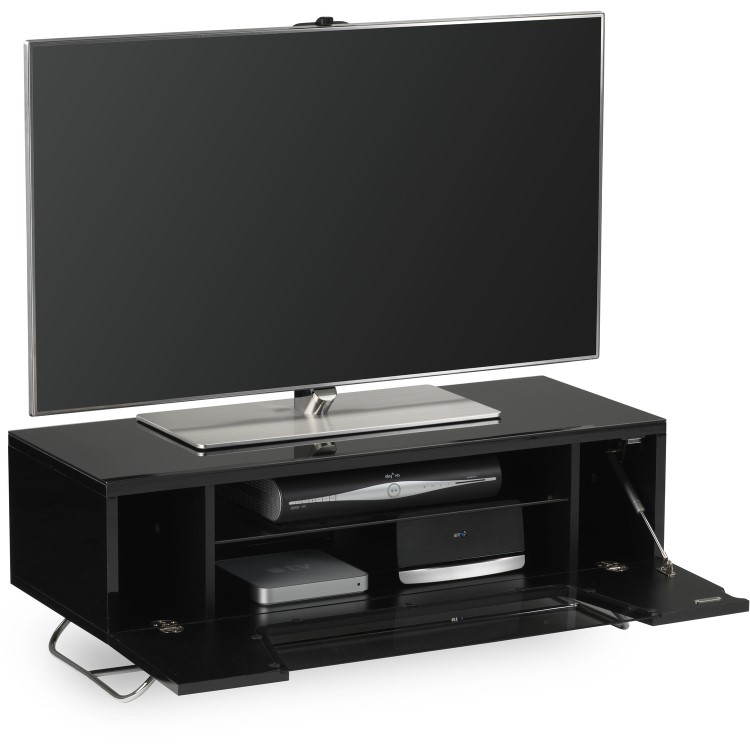 Alphason CRO2-1000CB-BLK Chromium TV Stand for up to 50" TVs - Black