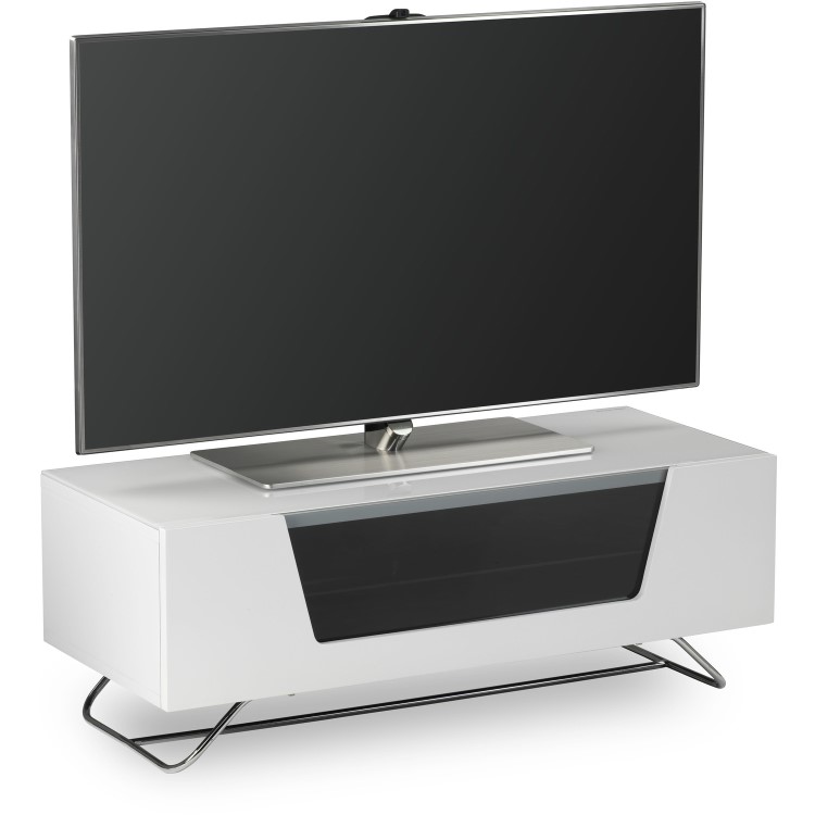 Alphason CRO2-1000CB-WHT Chromium 2 TV Cabinet for up to 50" TVs - White