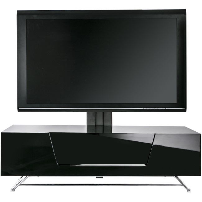 Alphason CRO2-1200BKT-BK Chromium 2 TV Cabinet with Bracket for up to 50" TVs - Black